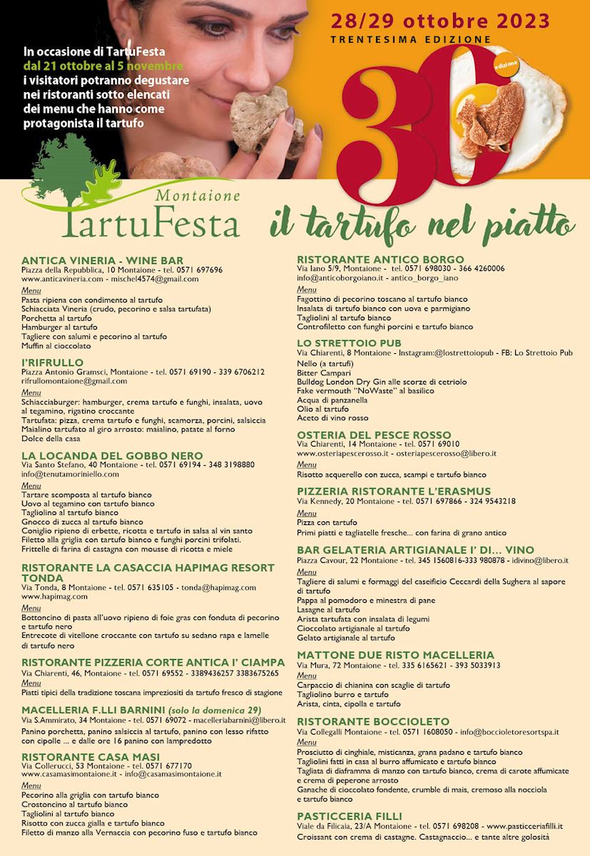 Torna Tartufesta Montaione L Evento Annuale Che Celebra Il Suo Tesoro